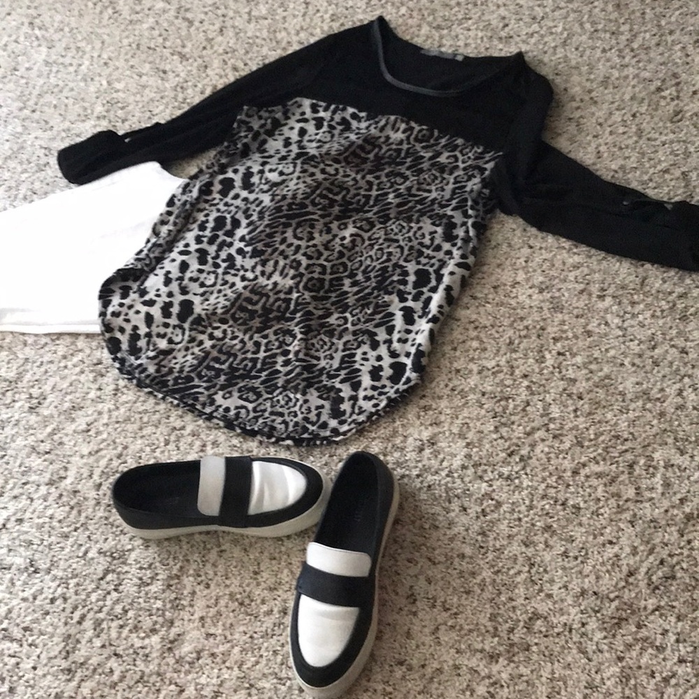 Leopard print top